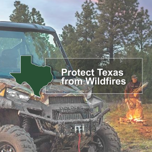 Texas A&M Forest Service encourages Texans to protect our lands and all that we love this hunting season by being mindful of activities that may cause a wildfire.